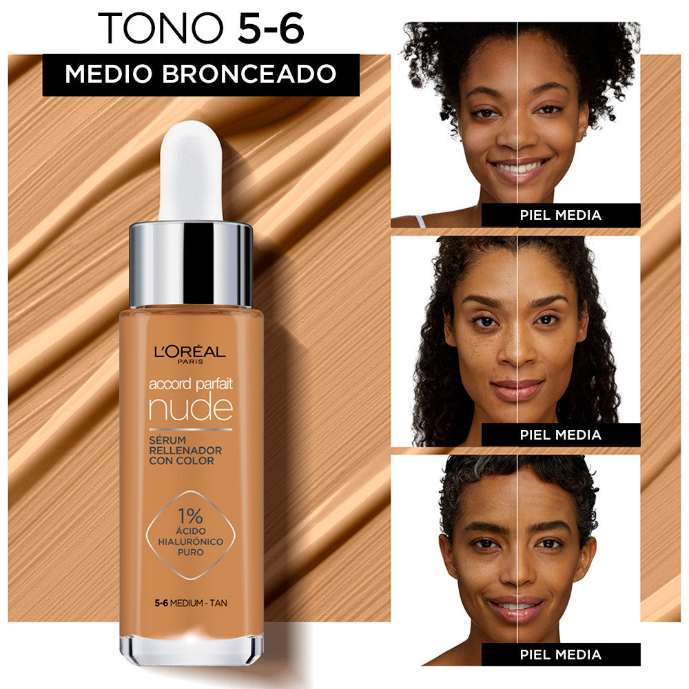 Accord Parfait True Match Nude Sérum com cor