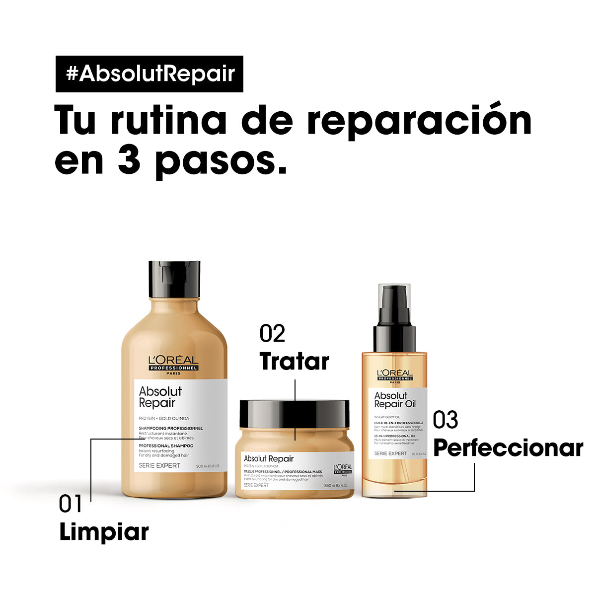 Absolut Repair Gold Óleo 10 em 1