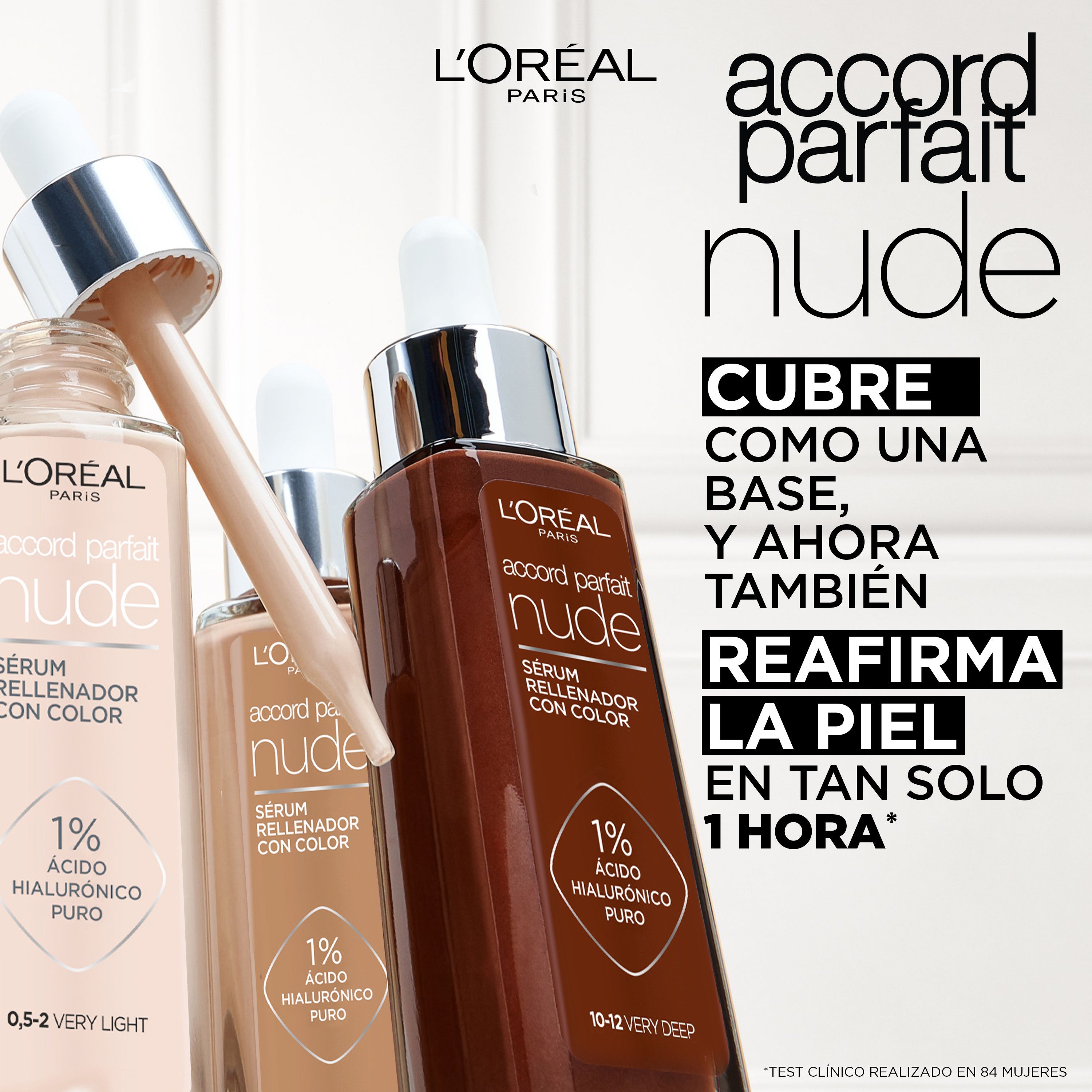 Accord Parfait True Match Nude Sérum com cor