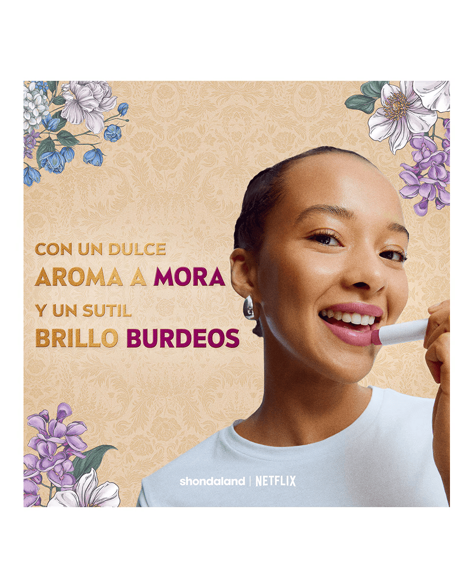 Bálsamo labial hidratante 24h Bridgerton Blackberry Pie