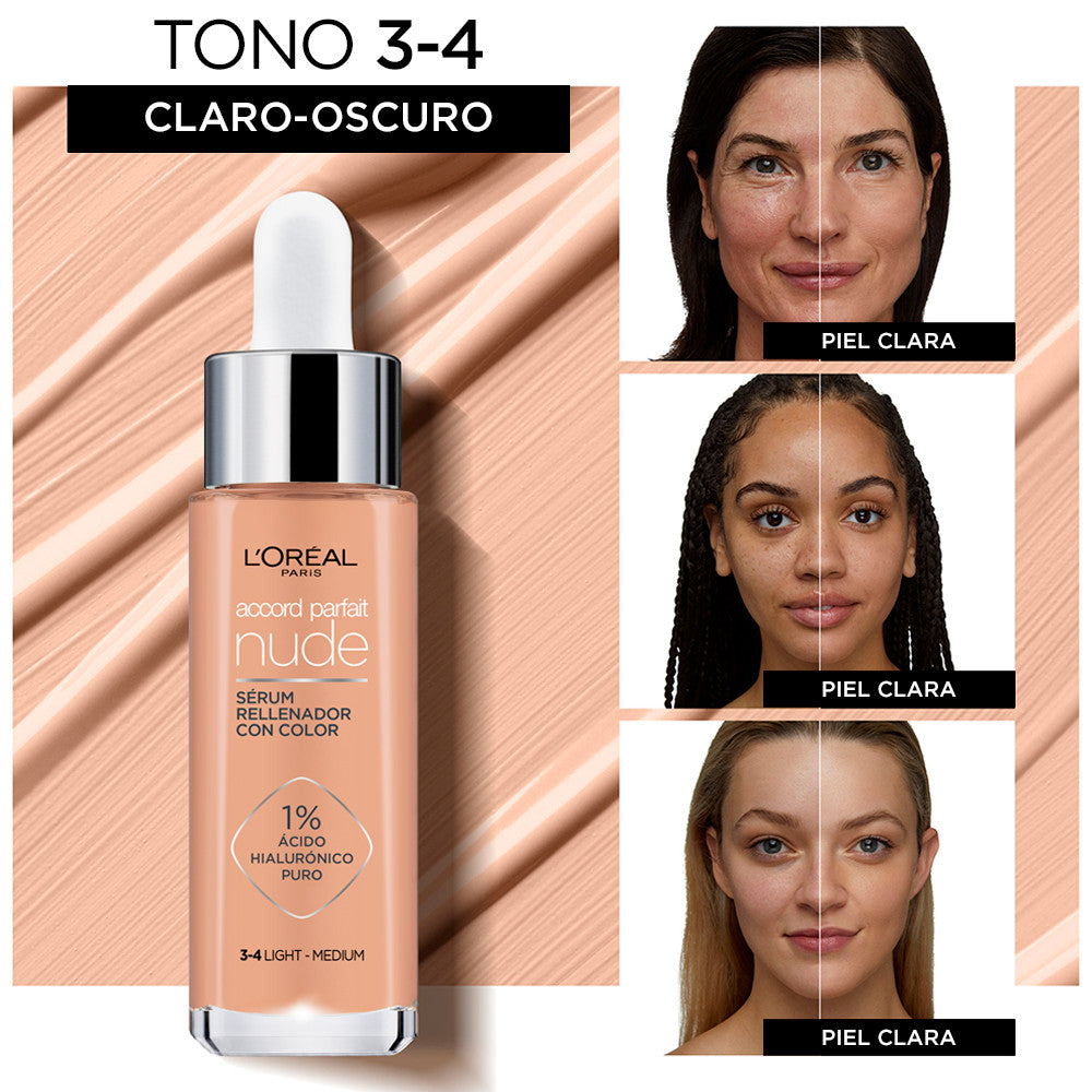 Accord Parfait True Match Nude Sérum com cor