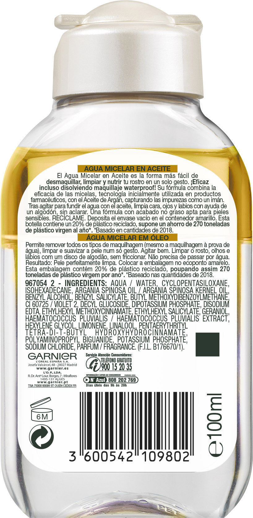 Água Micelar em Óleo