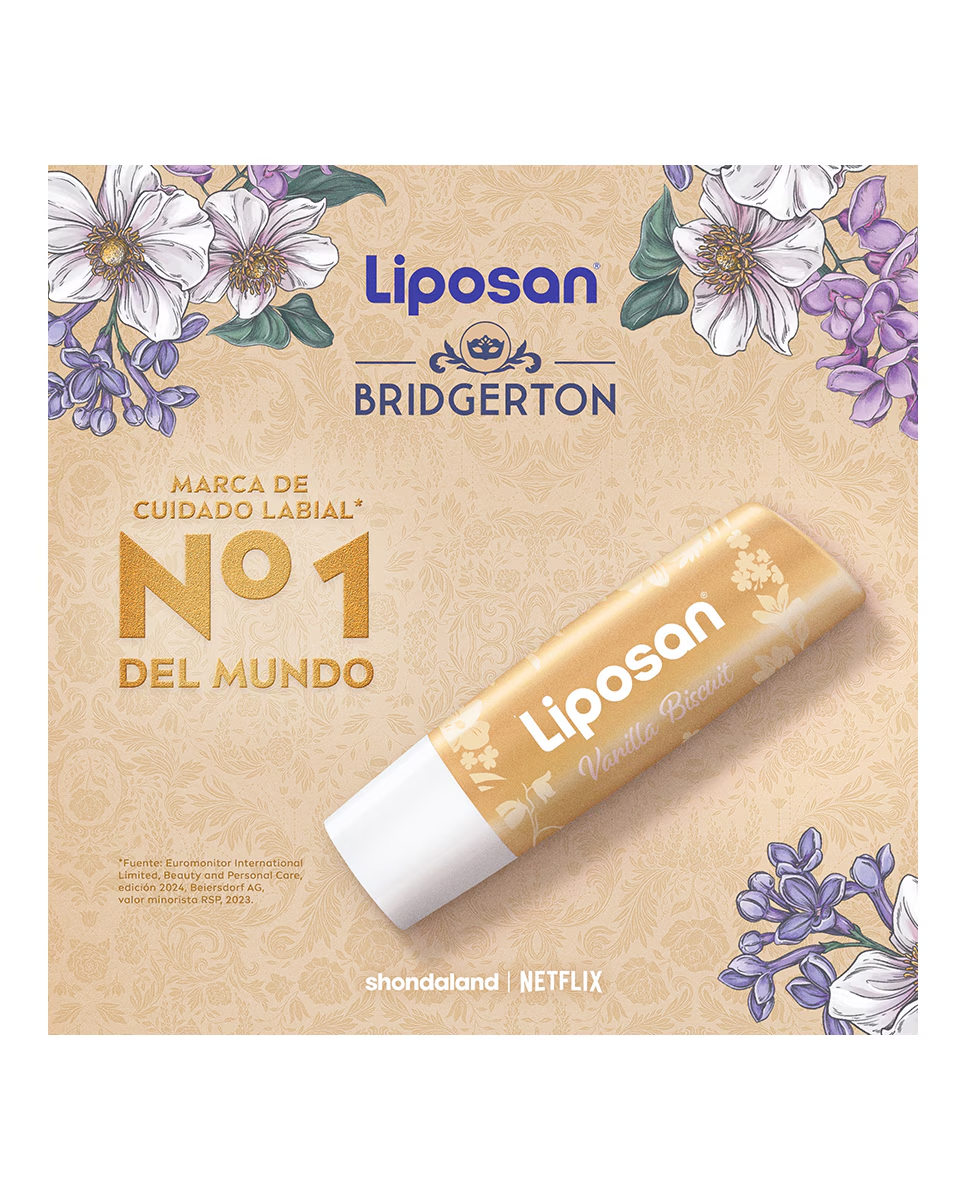 Bálsamo labial hidratante 24h Bridgerton Vanilla Biscuit