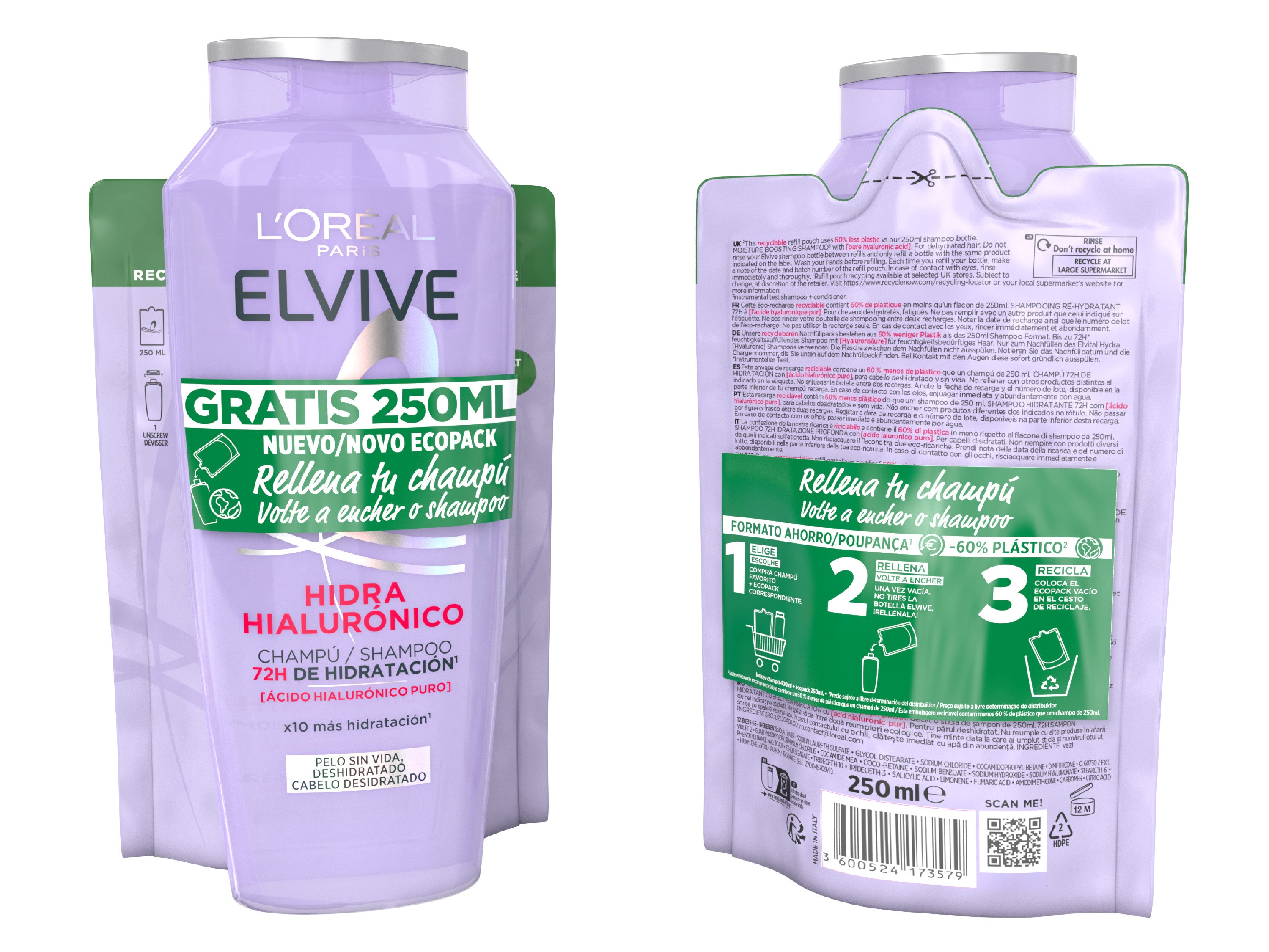 Champô elvive Hydra Hyaluronic